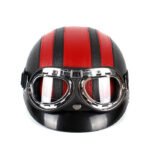 Retro | Vintage Look | Red | Googles and Helmet