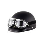 Retro | Vintage Look | Black | Googles and Helmet