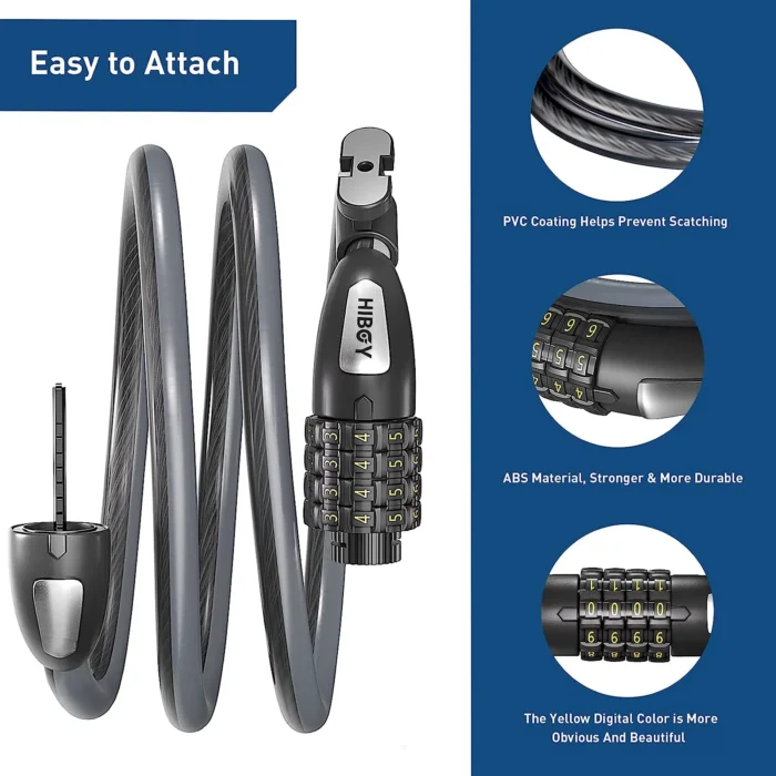Durable and secure Hiboy bike lock