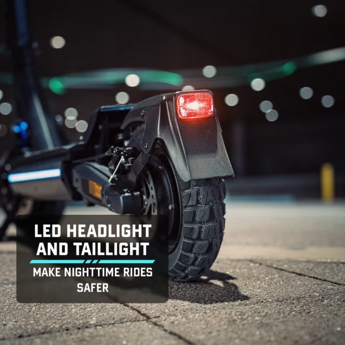 GX Zero Dual Motor Electric Scooter Romovable LED Headlight and Taillight