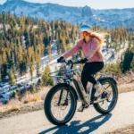 Gotrax Tundra Fat Tire Electric Bike Step Thru (Black) Riding