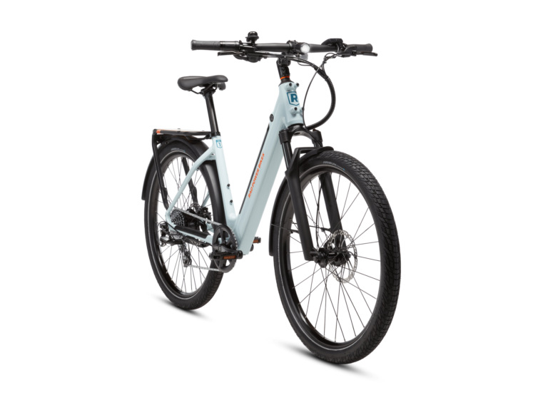 Lightweight Step-Through E-Bike in Motion