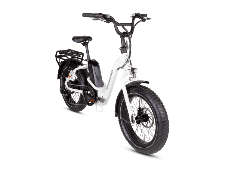 RadExpand 5 Electric Folding Bike (White) Front View