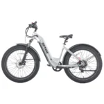 Tundra Fat Tire Electric Bike Step Thru Silver