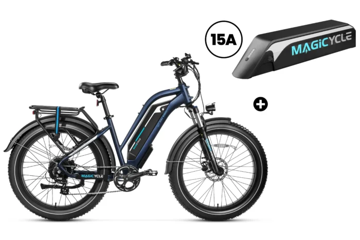 Bundle Sale - Magicycle Cruiser Pro E-Bike With A Second Battery - Midnight Blue