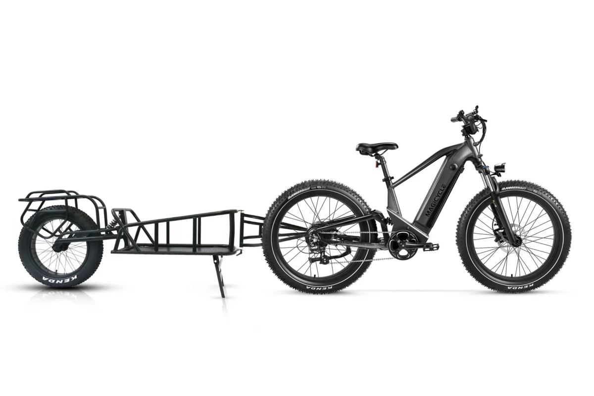 Bundle Sale - Magicycle Deer Step-over E-Bike With A Cargo Trailer - Off Road