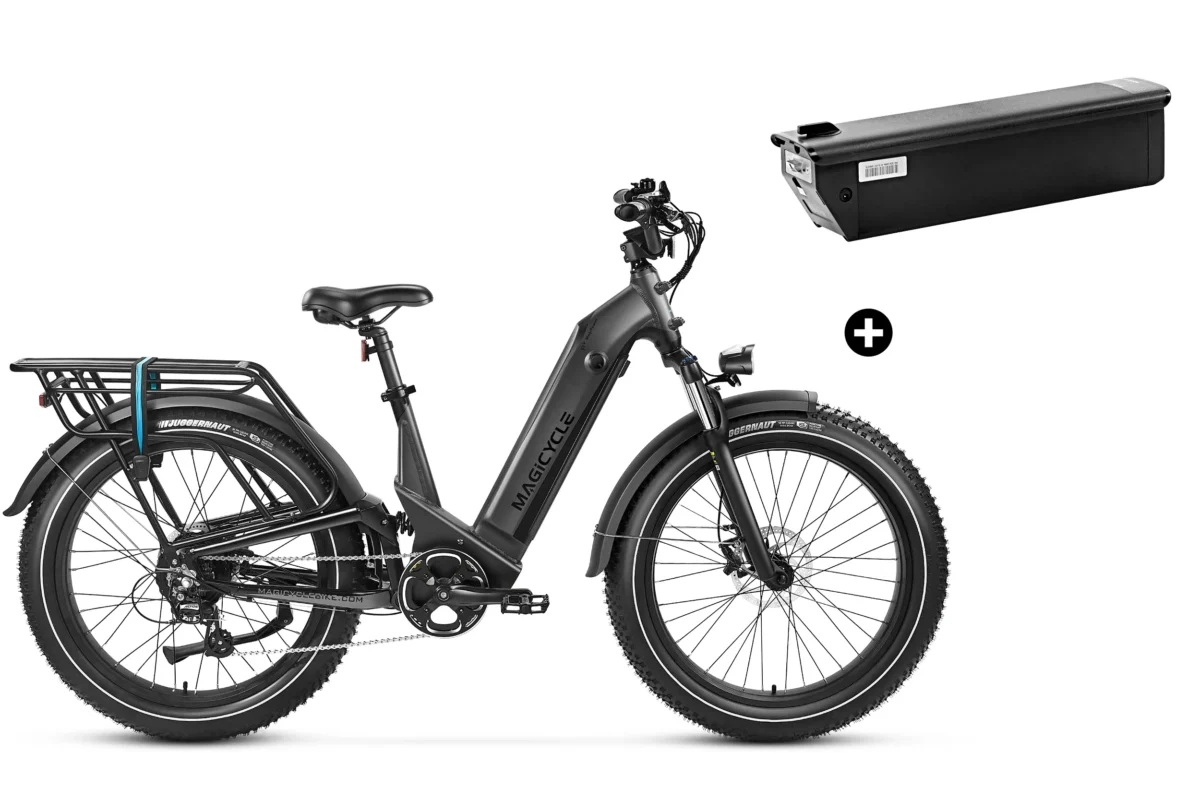 Bundle Sale - Magicycle Deer Step-thru E-Bike With An Extra 20Ah Battery - Space Gray