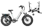 Bundle Sale - Magicycle Ocelot Pro E-Bike With A Hitch Bike Rack - Perl White