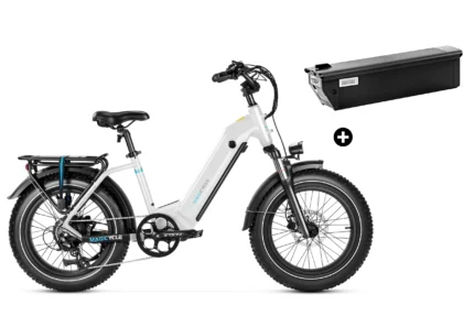 Bundle Sale - Magicycle Ocelot Pro E-Bike With An Extra 20Ah Battery - Perl White