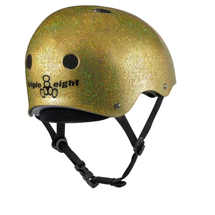 DEEP COVER Helmet - Gold Glitter - Side View