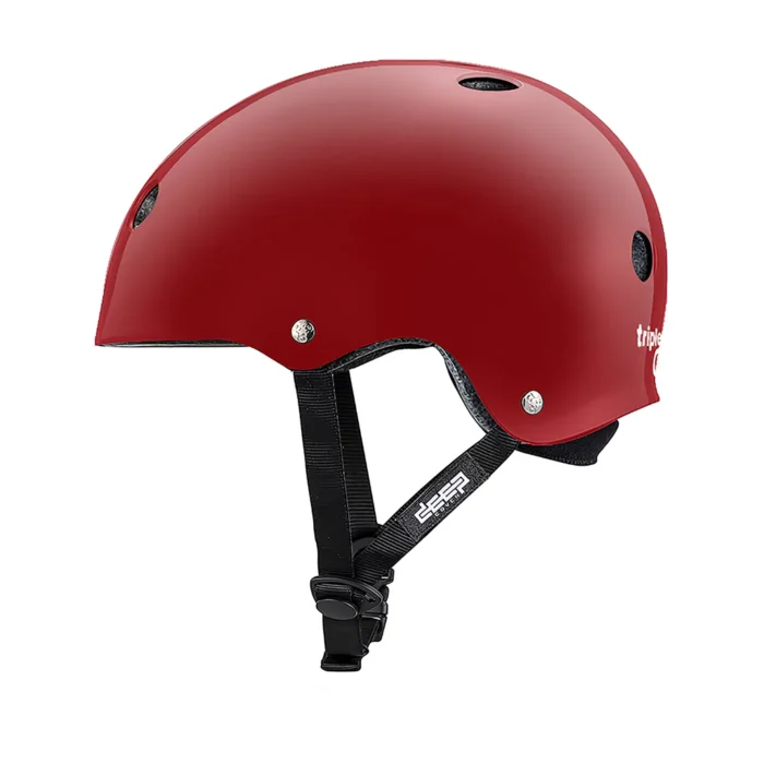 DEEP COVER Helmet - Scarlet Red Glossy - Side View