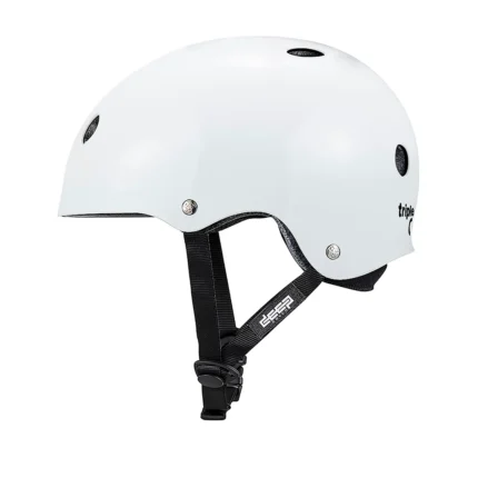 DEEP COVER Helmet - White Glossy side View