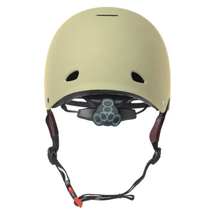 Dual Certified Gotham Helmet - Cream Matte - Back