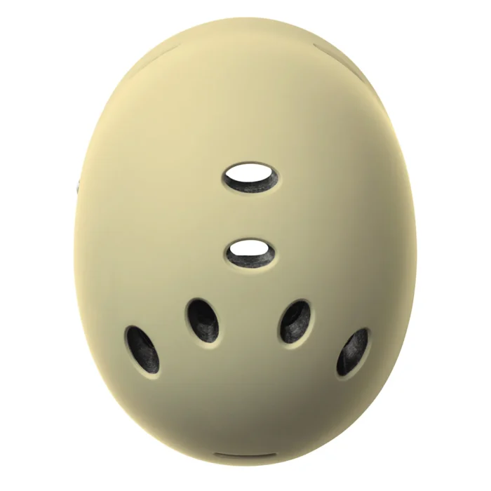 Dual Certified Gotham Helmet - Cream Matte - Top