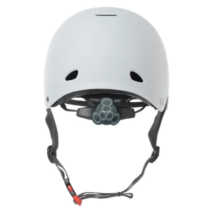 Dual Certified Gotham Helmet - White Matte - Back