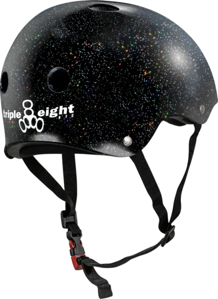 THE Certified Sweatsaver Helmet - Black Glitter - Back