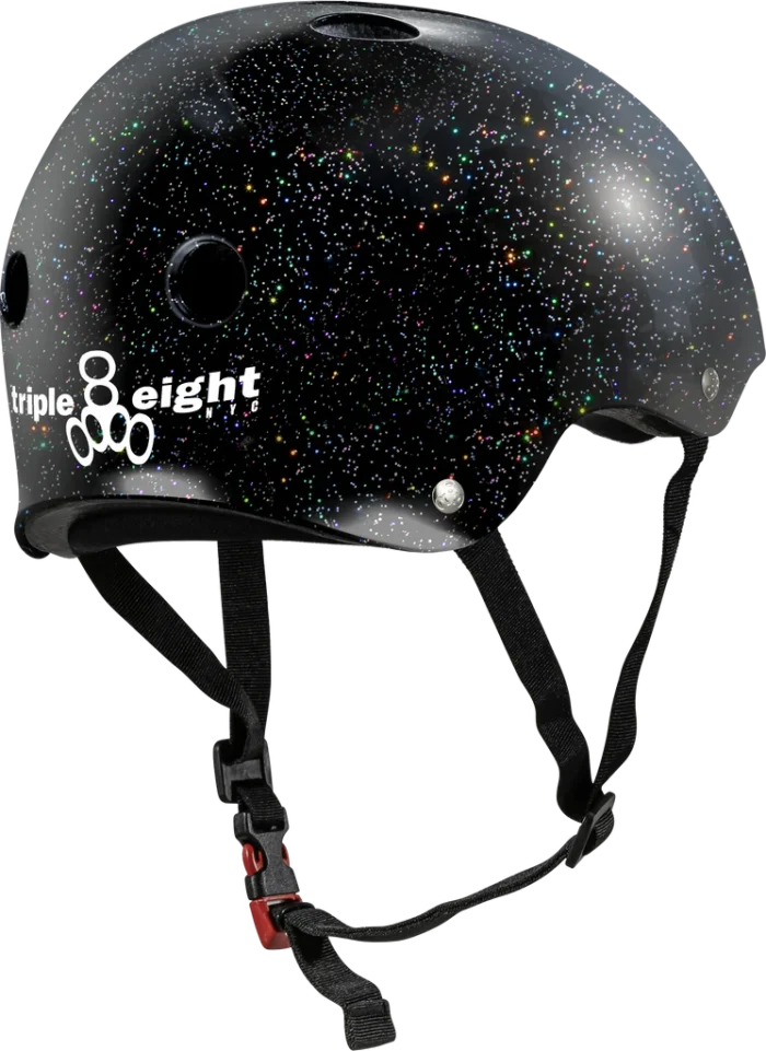 THE Certified Sweatsaver Helmet - Black Glitter - Back