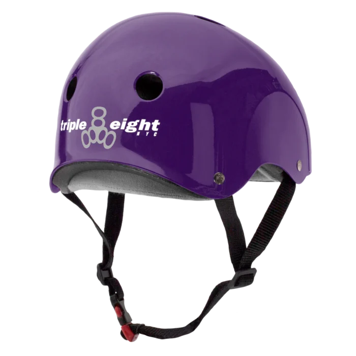 THE Certified Sweatsaver Helmet - Purple Glossy - Back