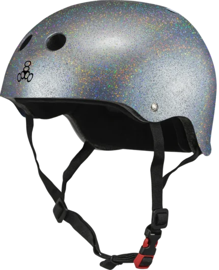 THE Certified Sweatsaver Helmet - Silver Glitter