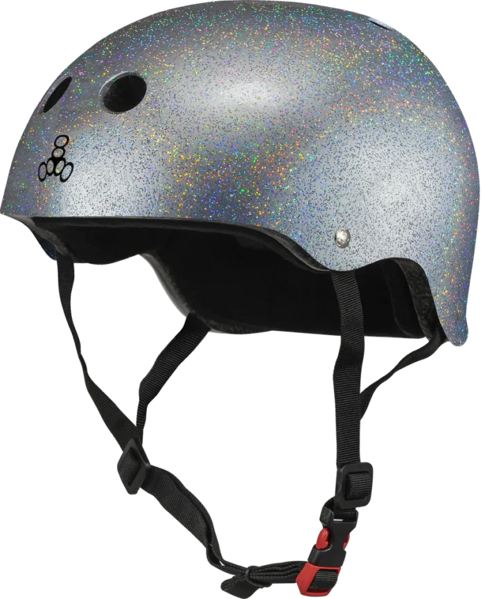 THE Certified Sweatsaver Helmet - Silver Glitter