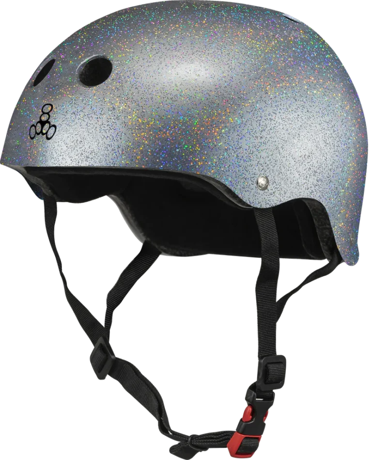 THE Certified Sweatsaver Helmet - Silver Glitter