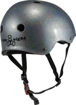 THE Certified Sweatsaver Helmet - Silver Glitter - Back Side