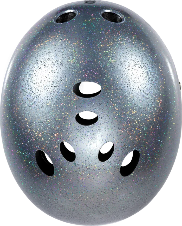 THE Certified Sweatsaver Helmet - Silver Glitter - Top