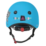 Lil 8 Staab Edition Kids Helmet Staab Edition - Neon Blue - Back Side