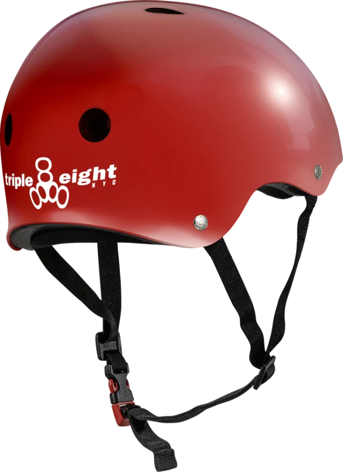 THE Certified Sweatsaver Helmet - Scarlet Red Glossy- Back