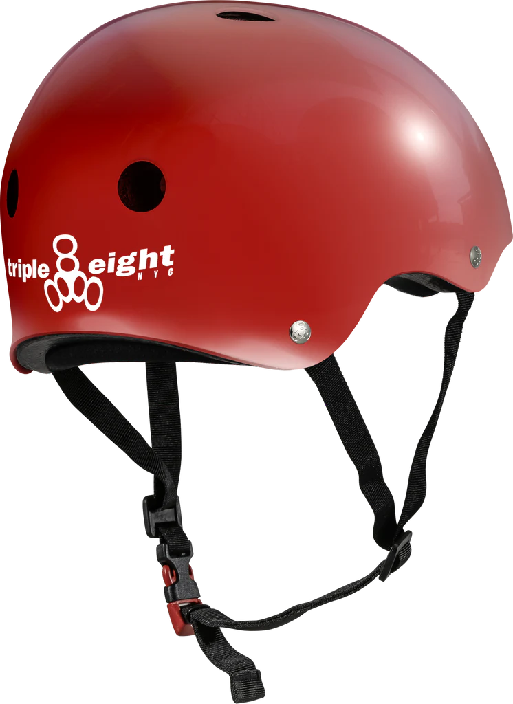 THE Certified Sweatsaver Helmet - Scarlet Red Glossy- Back