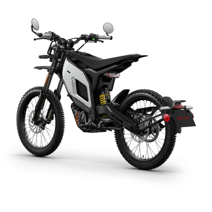 NIU XQi3 Electric Dirt Bike - White - Side View