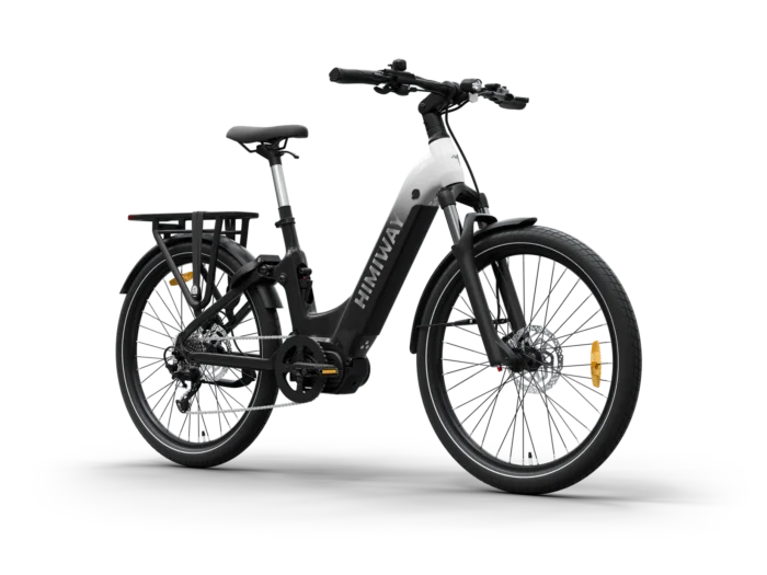 Himiway A7 Pro : Urban Electric Commuter Bike ST - Black & White - Side View