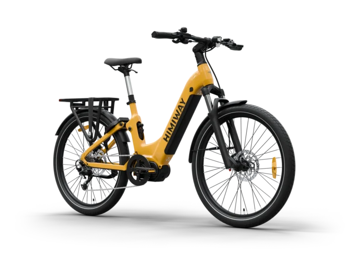 Himiway A7 Pro : Urban Electric Commuter Bike ST - Darkorange - Side View