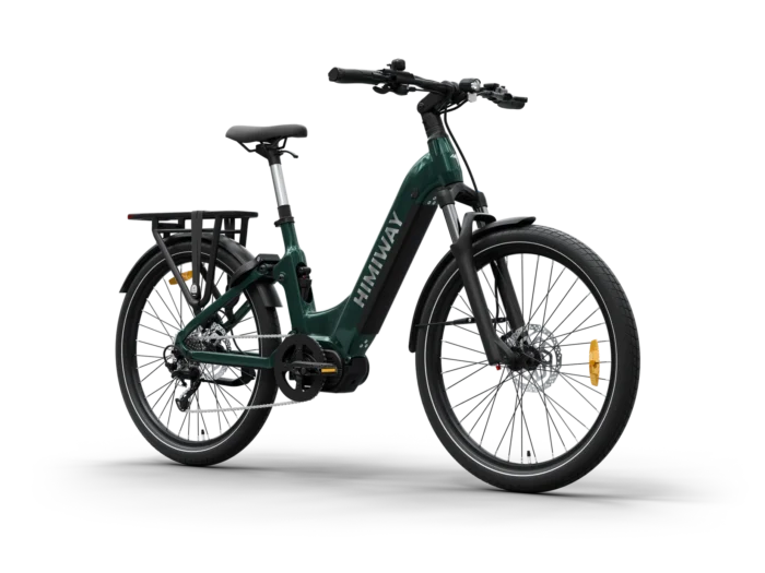 Himiway A7 Pro : Urban Electric Commuter Bike ST - Emerald Green - Side