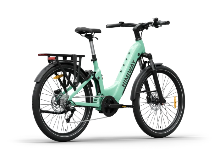 Himiway A7 Pro : Urban Electric Commuter Bike ST - Green - Back