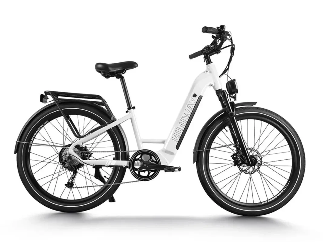 Rambler : Electric City Commuter Bike - White