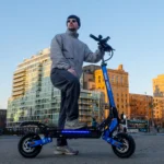 NANROBOT D4+ MAX Electric Scooter - Red - Riding