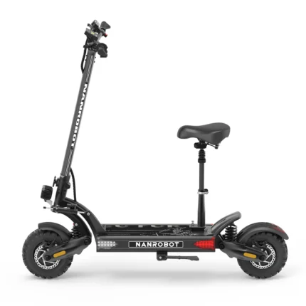 NANROBOT LS7+ 72V Electric Scooter - Black With Seat