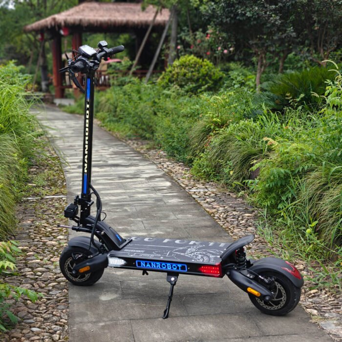 NANROBOT LS7+ 72V Electric Scooter - Blue - Outing