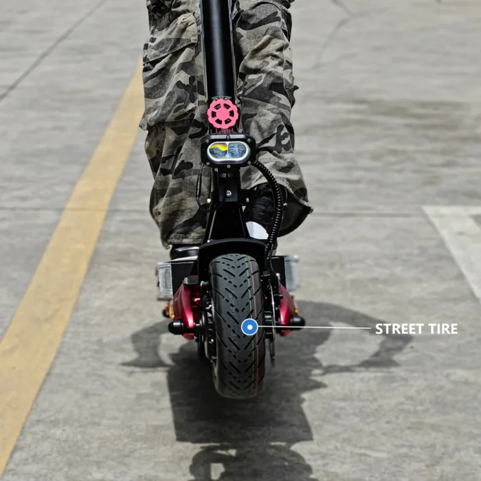 NANROBOT LS7+ 72V Electric Scooter - Red - Front Tire