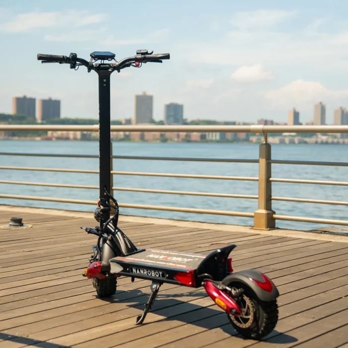 NANROBOT LS7+ 72V Electric Scooter - Red - Outing