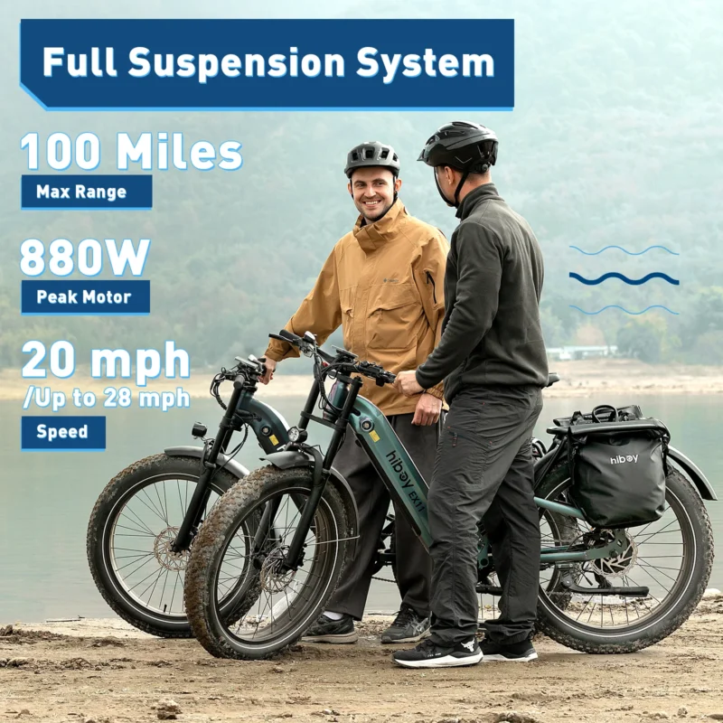 Hiboy EX11 Full Suspension Electric Bike - Chameleon Features